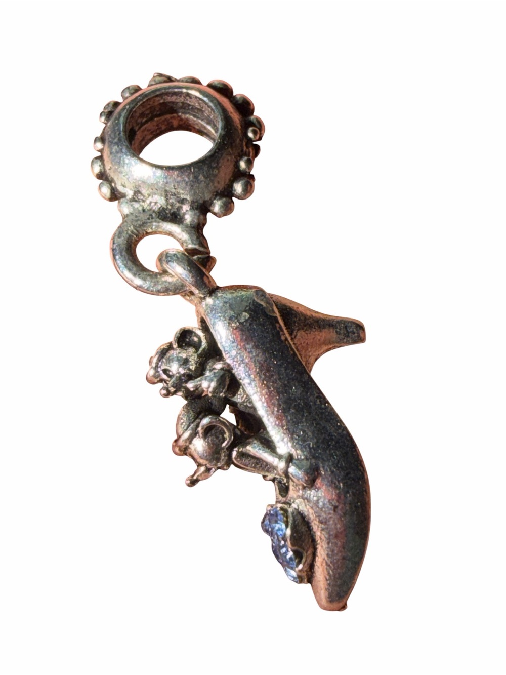 Pandora Cinderella glass slipper‎ and mice charm only